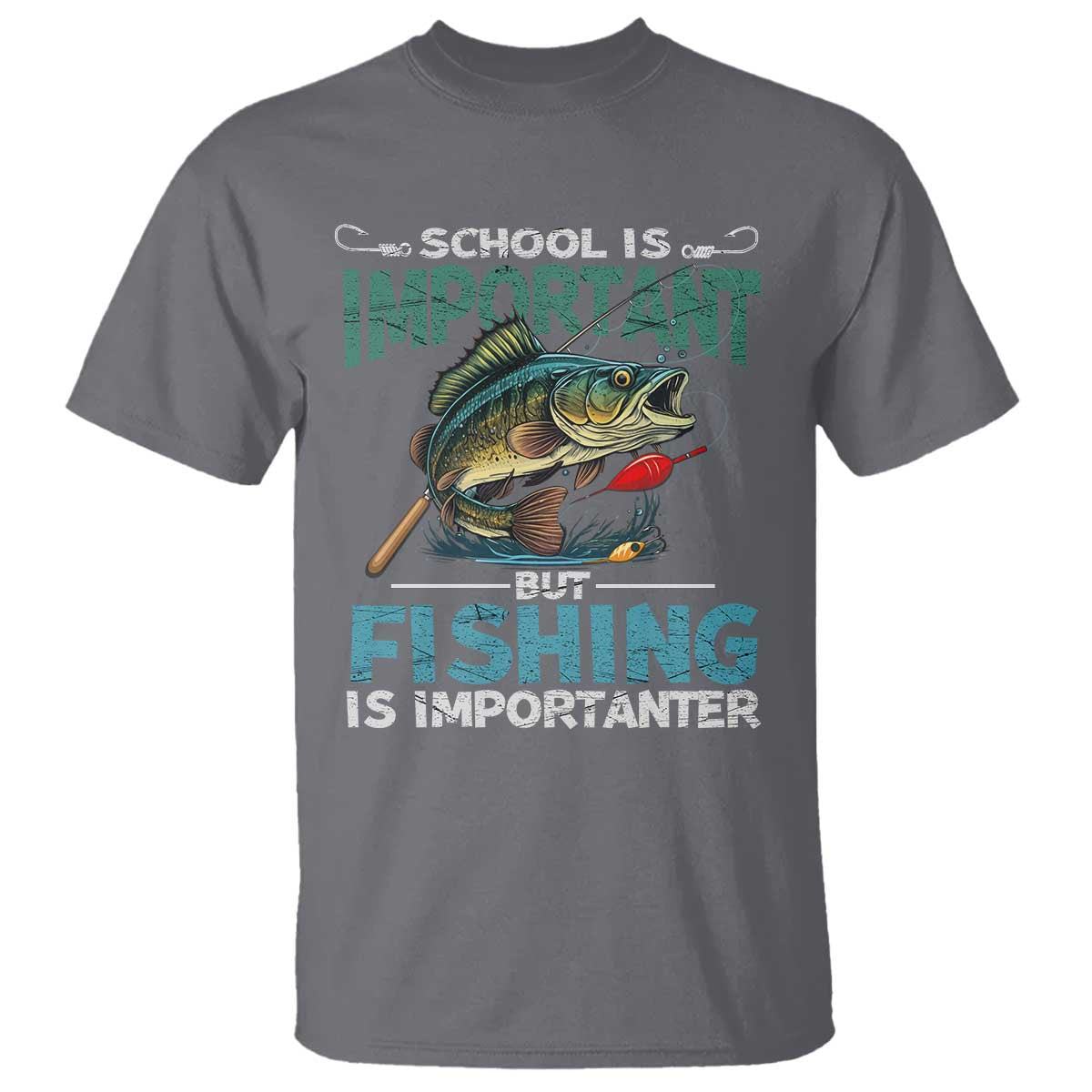 funny-fishing-t-shirt-school-is-important-but-fishing-is-importanter-bass-fisherman