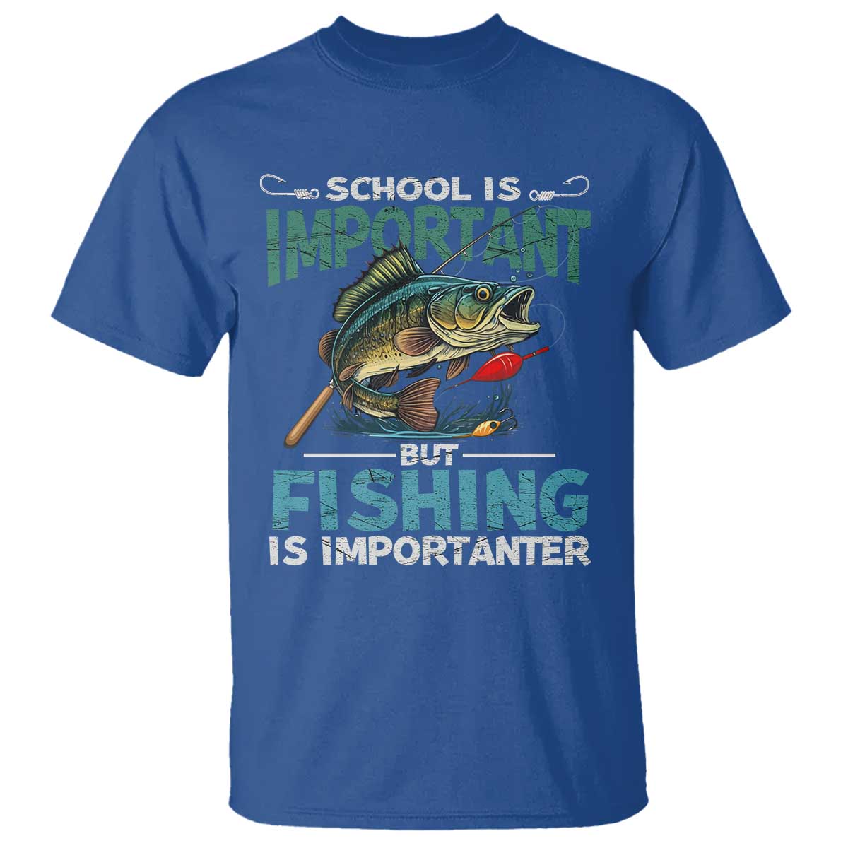 funny-fishing-t-shirt-school-is-important-but-fishing-is-importanter-bass-fisherman