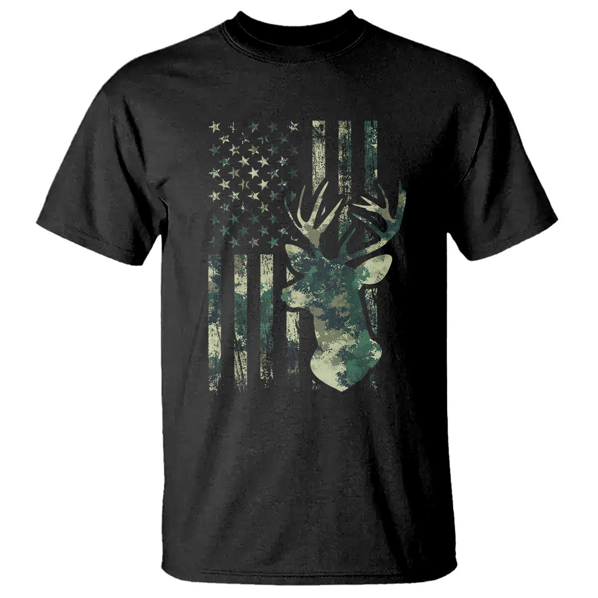 deer-hunting-camouflage-t-shirt-camo-us-flag