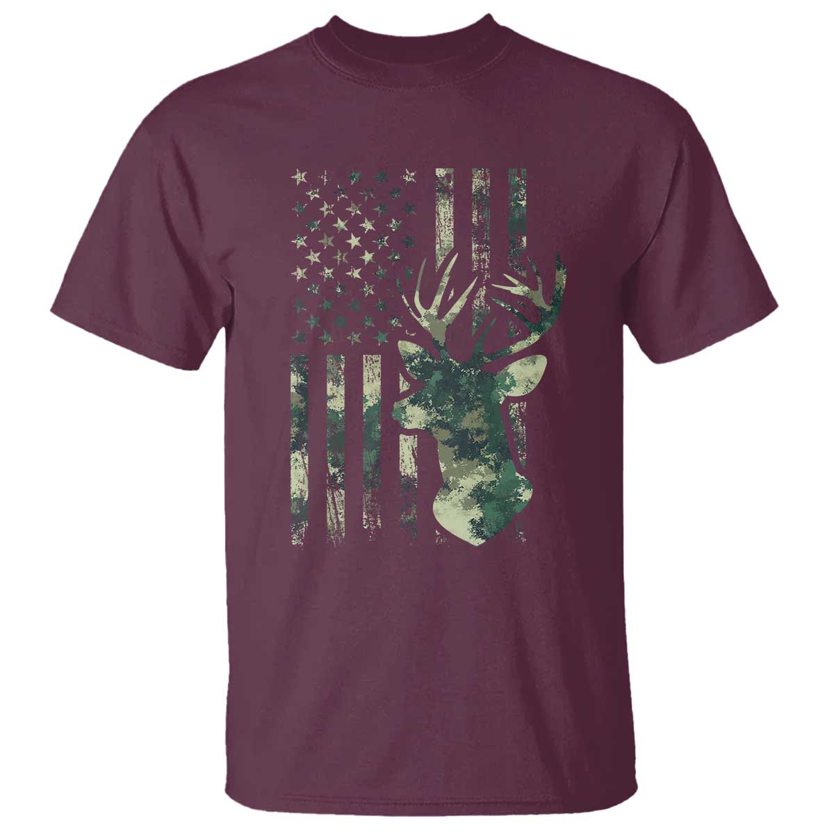 deer-hunting-camouflage-t-shirt-camo-us-flag