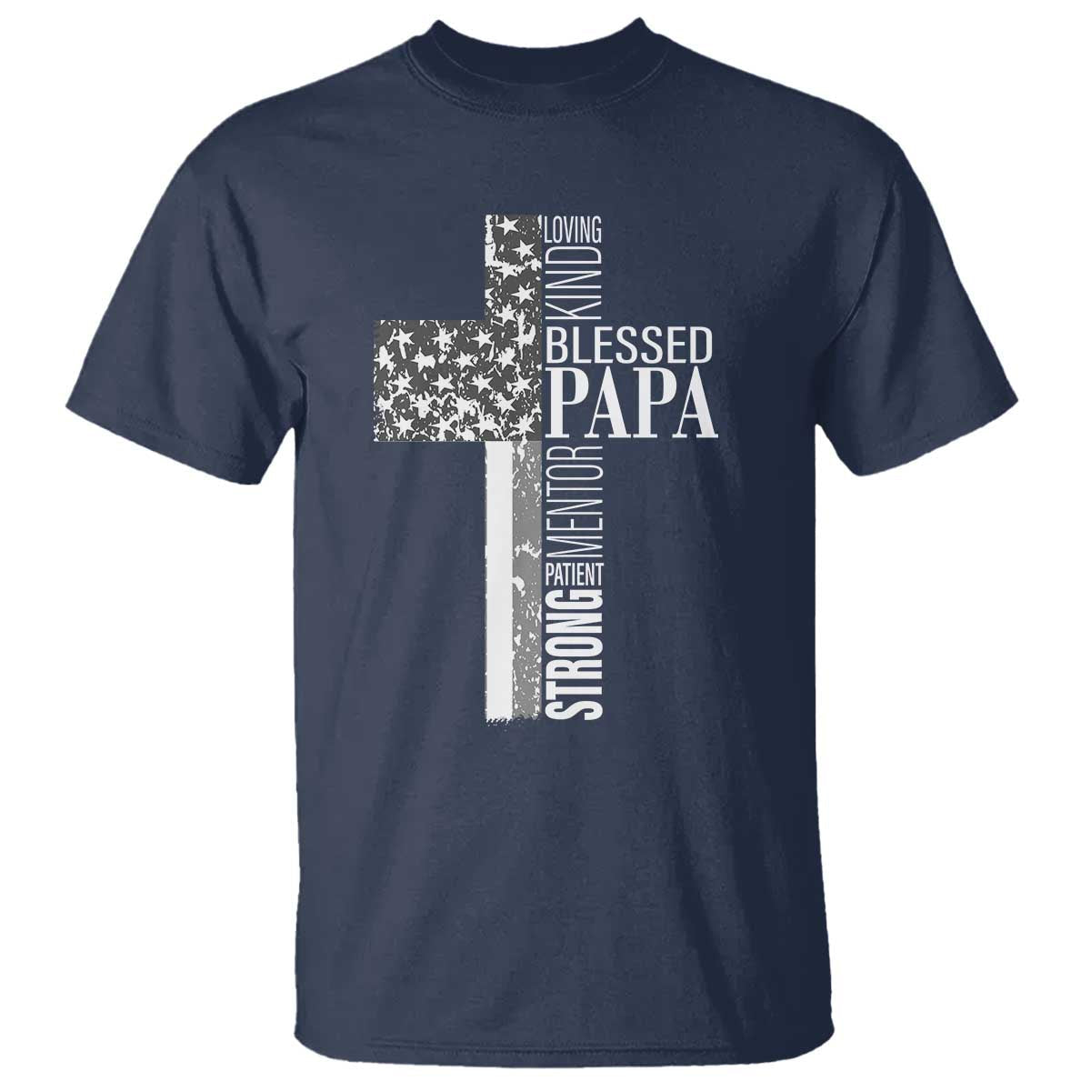 blessed-papa-christian-cross-t-shirt-faithful-dad-religious-american-flag