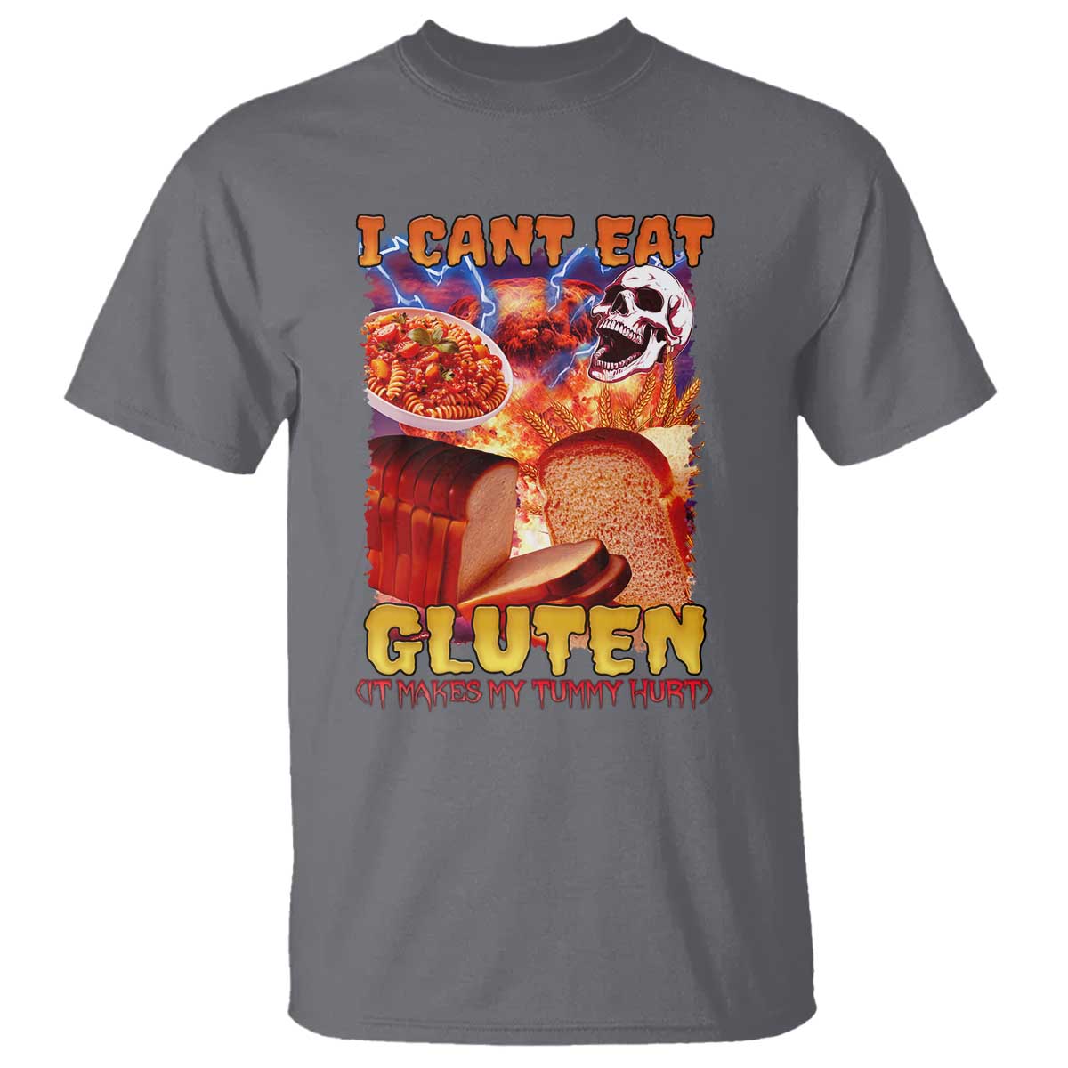 funny-gluten-intolerance-t-shirt-i-cant-eat-gluten-it-makes-my-tummy-hurt-skeleton-meme
