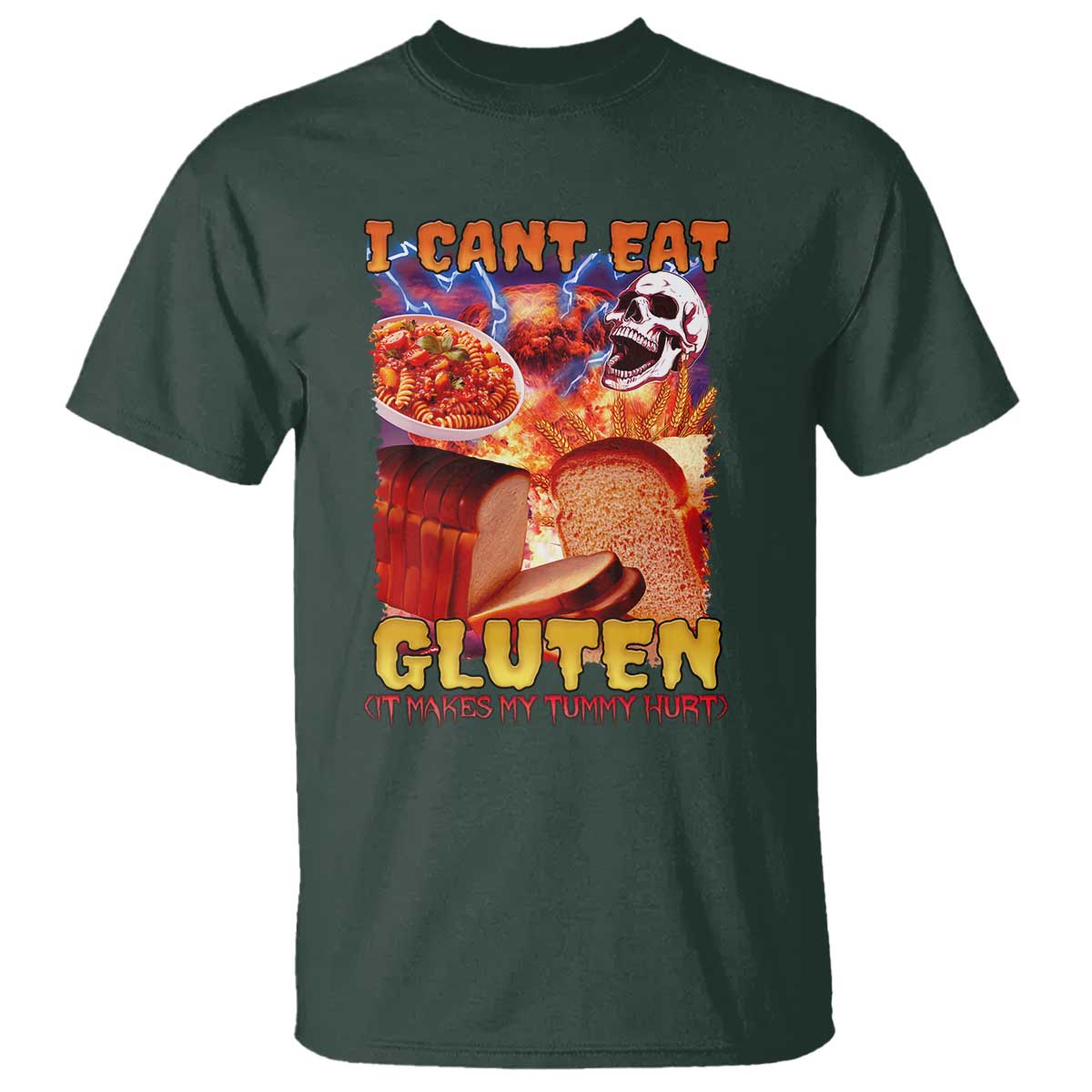 funny-gluten-intolerance-t-shirt-i-cant-eat-gluten-it-makes-my-tummy-hurt-skeleton-meme