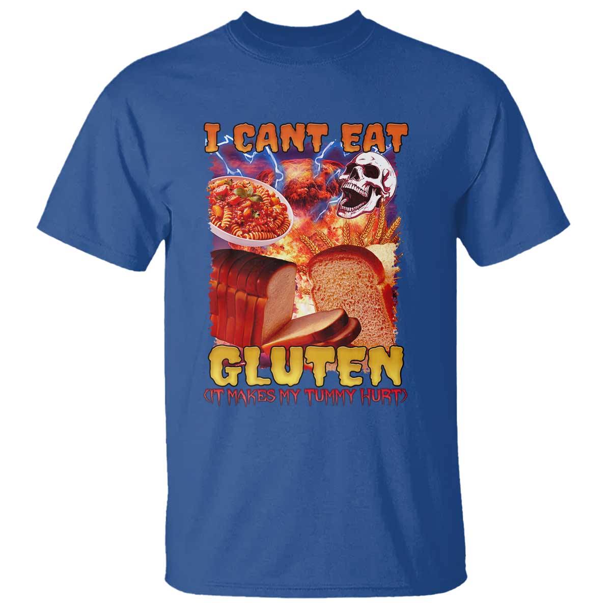 funny-gluten-intolerance-t-shirt-i-cant-eat-gluten-it-makes-my-tummy-hurt-skeleton-meme