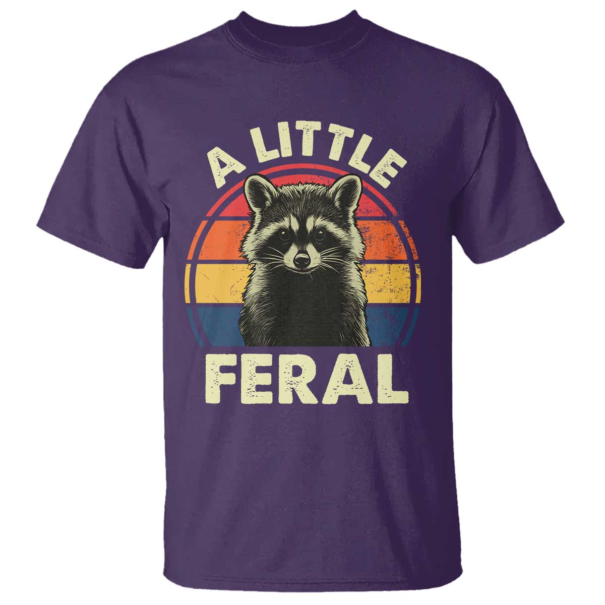 funny-raccoon-t-shirt-a-little-feral-trash-panda-meme-retro