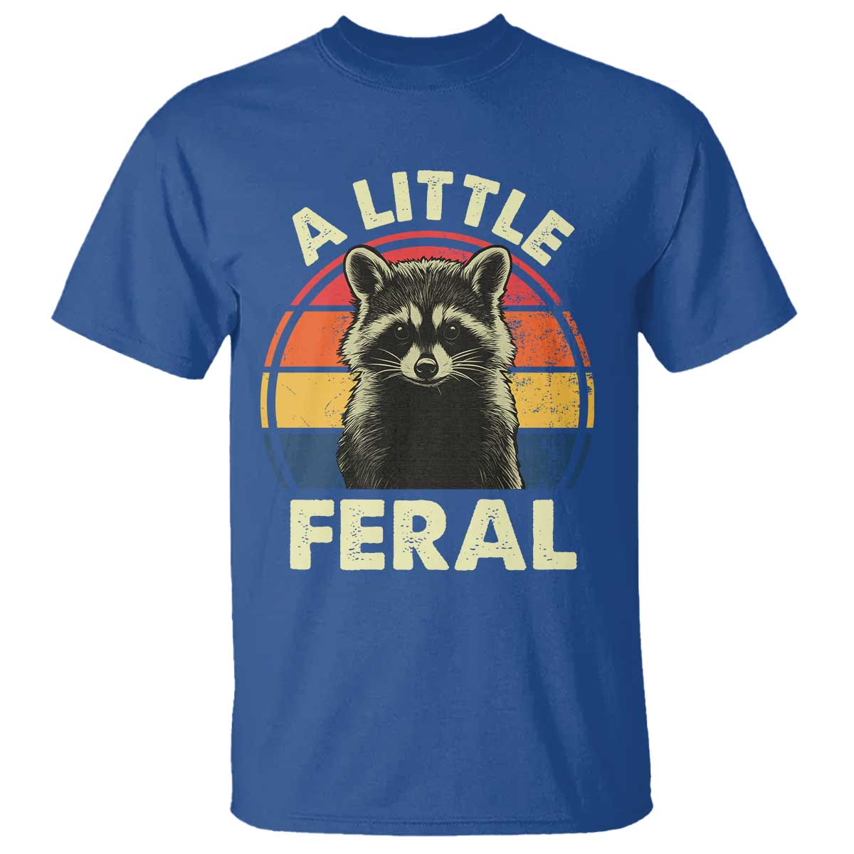 funny-raccoon-t-shirt-a-little-feral-trash-panda-meme-retro