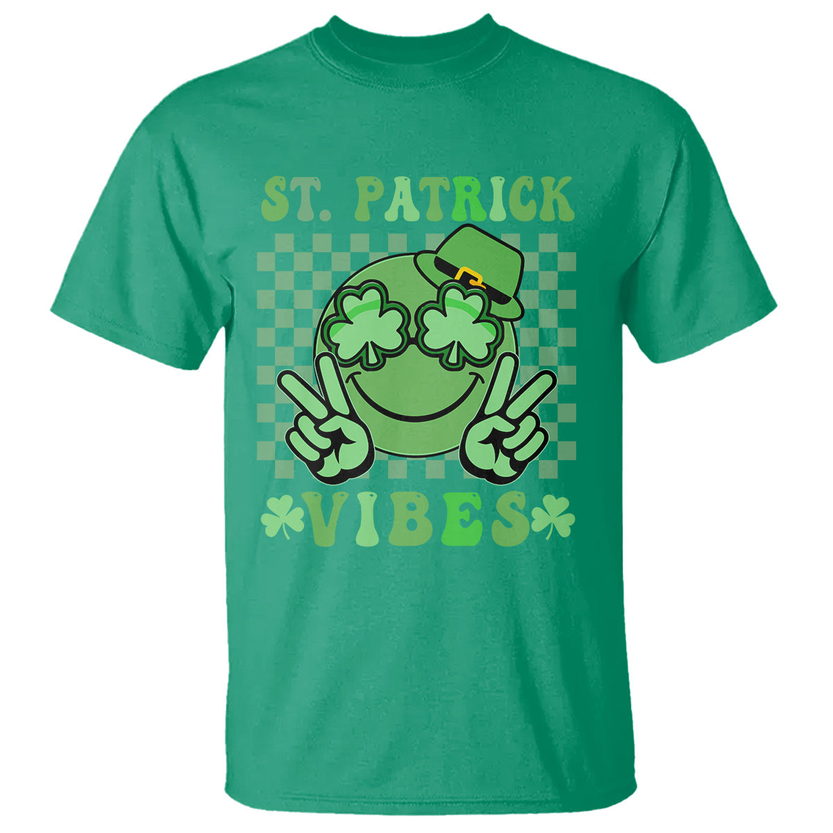 funny-st-patricks-day-t-shirt-st-patrick-vibes-retro-groovy