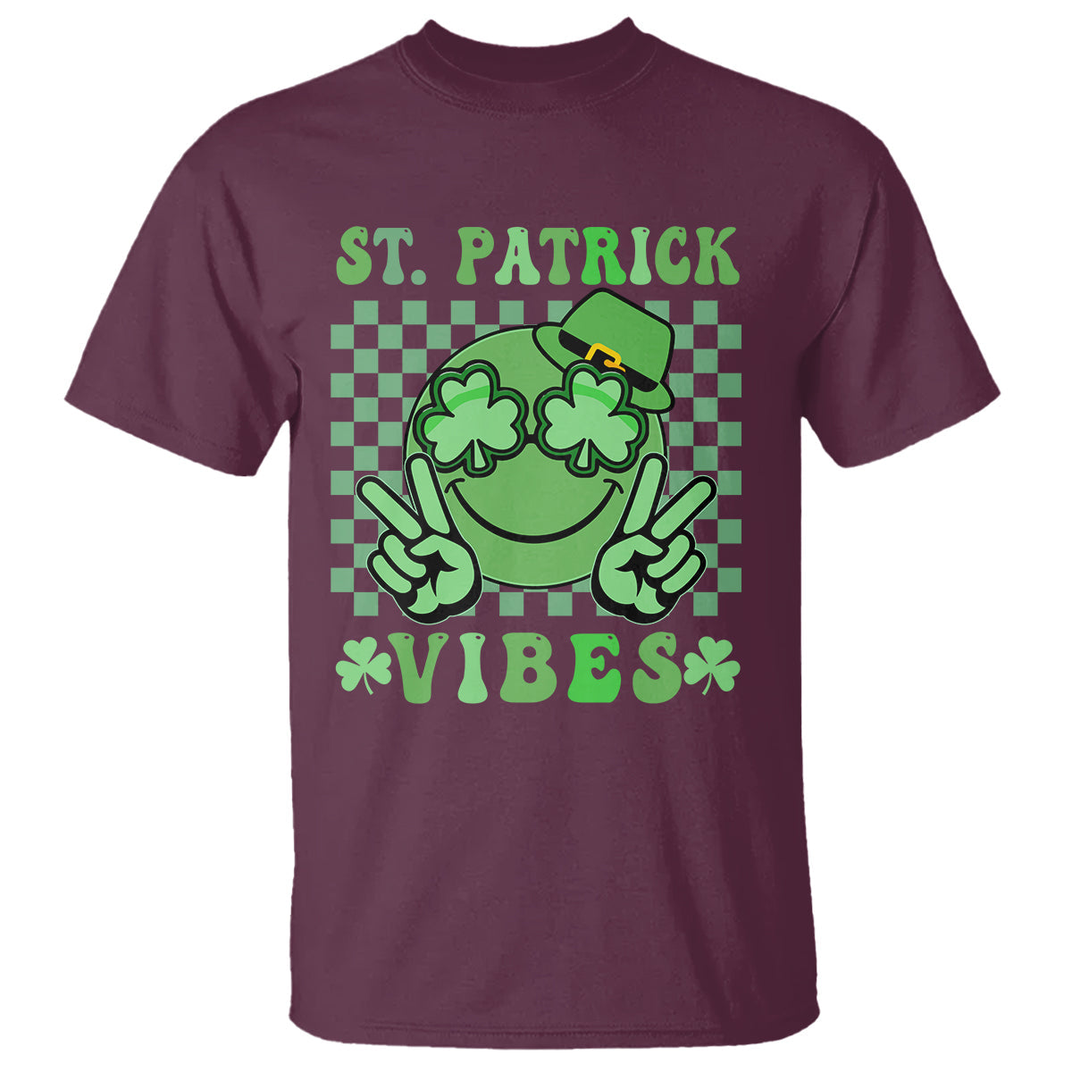 funny-st-patricks-day-t-shirt-st-patrick-vibes-retro-groovy