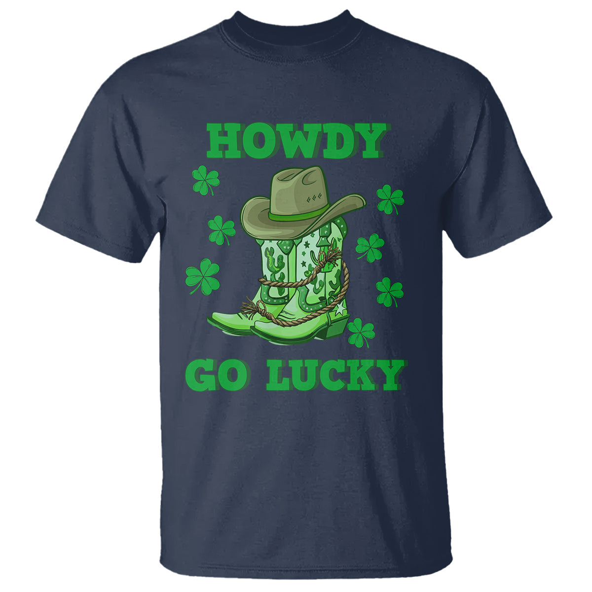 funny-st-patricks-cowboy-t-shirt-howdy-go-lucky-boots-retro-irish-western