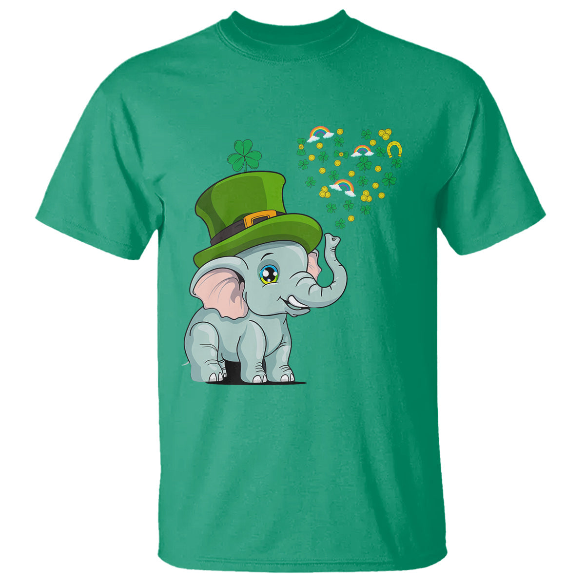 cute-elephant-st-patricks-day-t-shirt-for-boys-girls