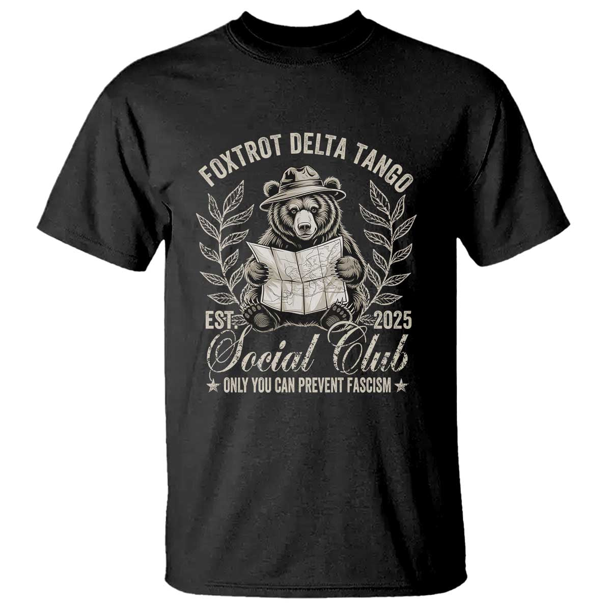 foxtrot-delta-tango-fdt-social-club-t-shirt-only-you-can-prevent-fascism-retro-bear