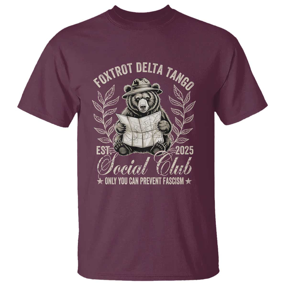 foxtrot-delta-tango-fdt-social-club-t-shirt-only-you-can-prevent-fascism-retro-bear