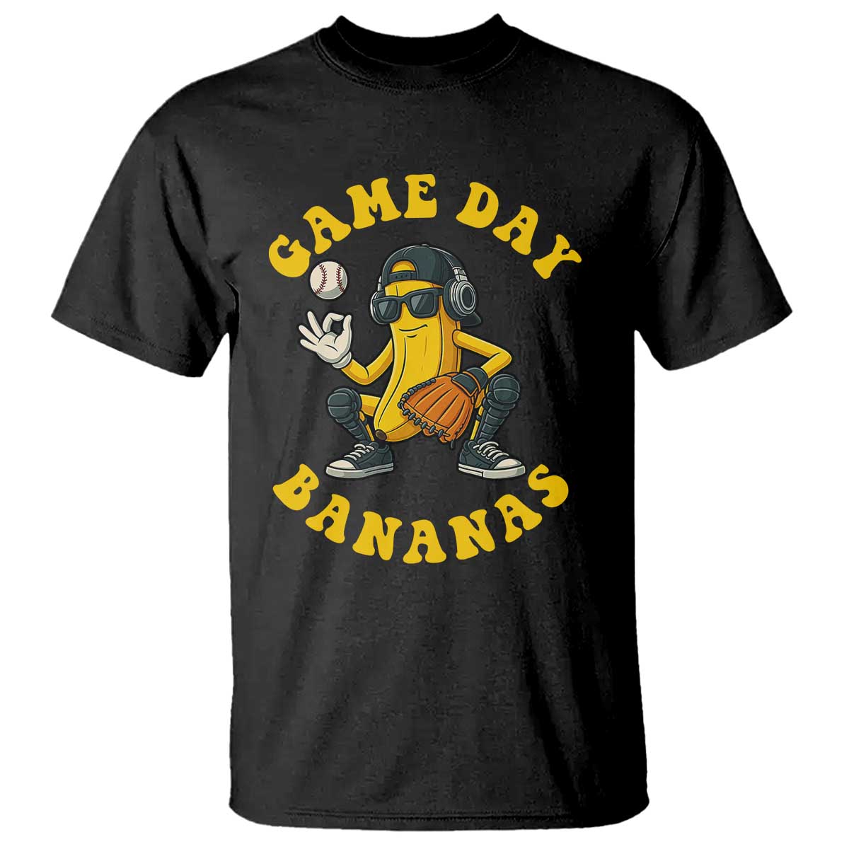 cute-bananas-graphic-t-shirt-game-day-cool-catcher-baseball-lover