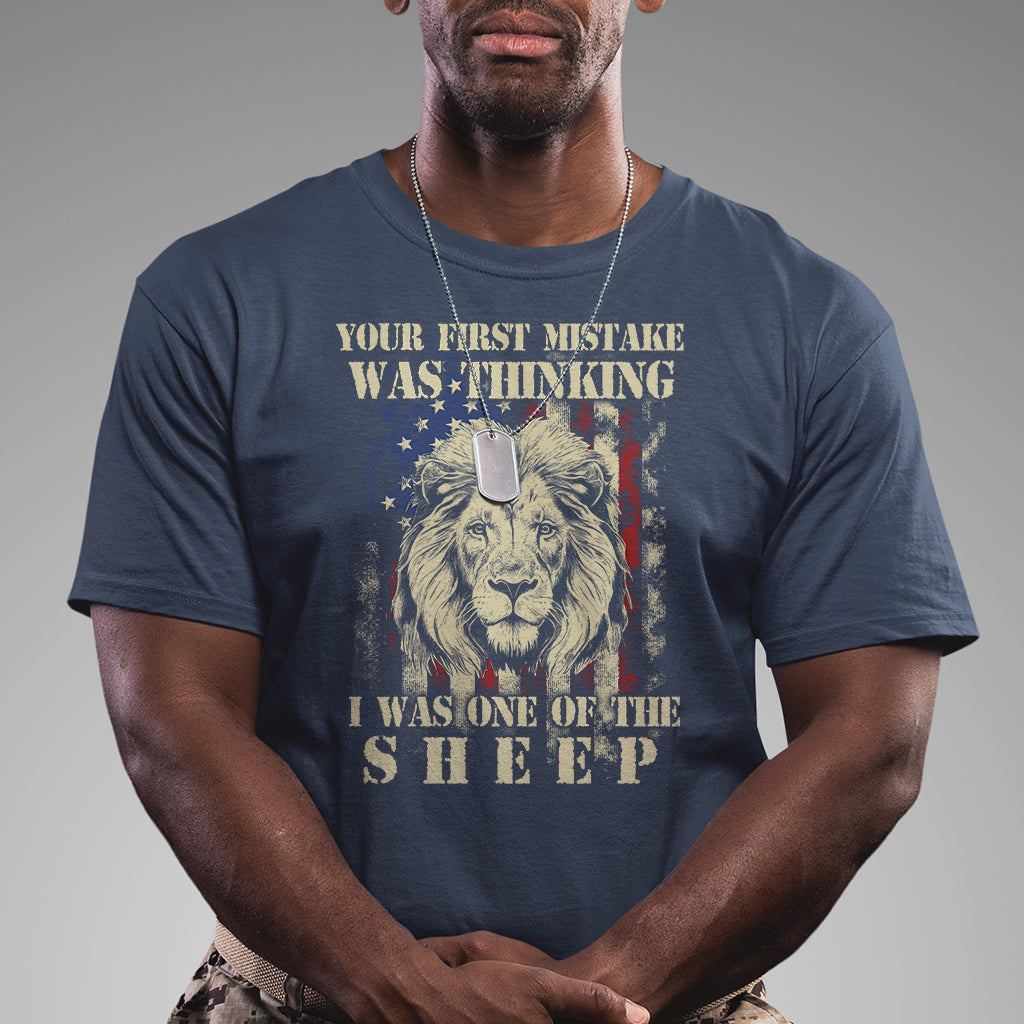 patriots-american-lion-your-first-mistake-was-thinking-i-was-one-of-the-sheep-us-flag-t-shirt