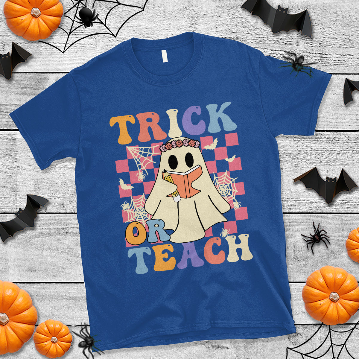 halloween-teacher-t-shirt-trick-or-teach-retro-floral-ghost-funny-halloween-teacher-1