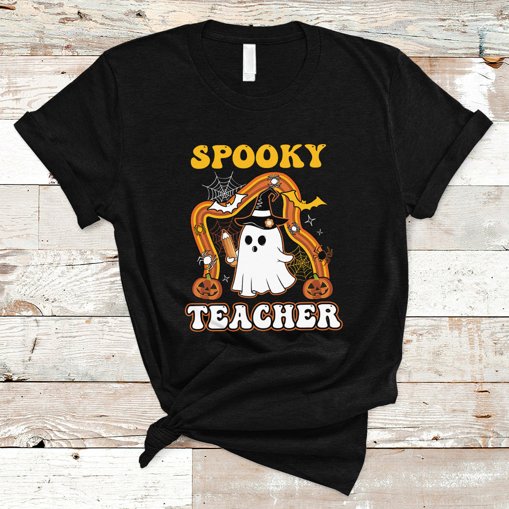 halloween-teacher-t-shirt-spooky-teacher-retro-rainbow-ghost-funny-halloween-teacher