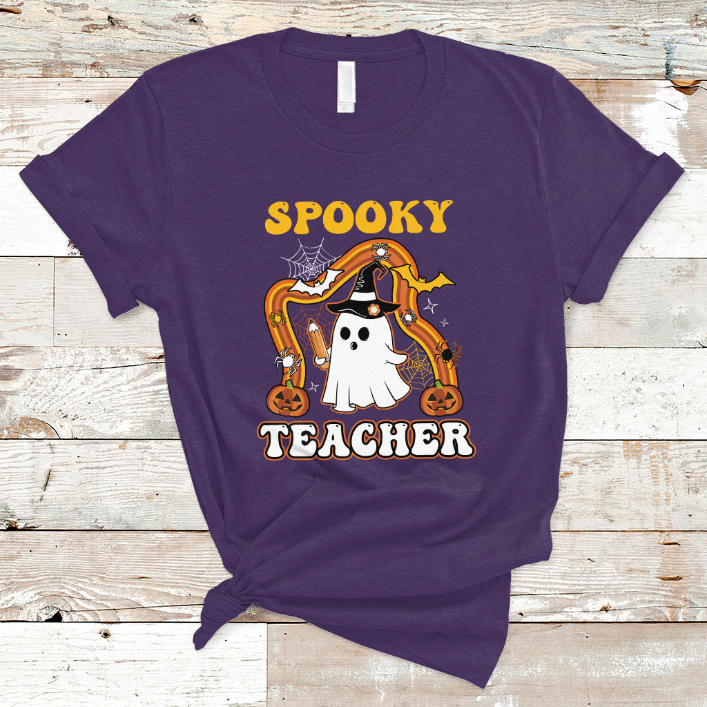 halloween-teacher-t-shirt-spooky-teacher-retro-rainbow-ghost-funny-halloween-teacher