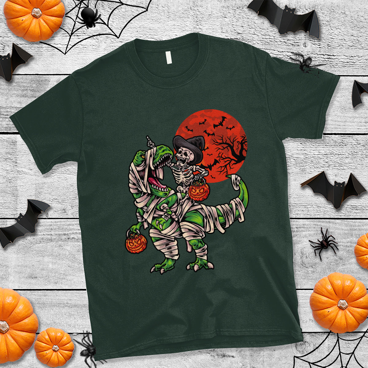halloween-t-shirt-halloween-skeleton-riding-dinosaur-funny-scary-pumpkin-1