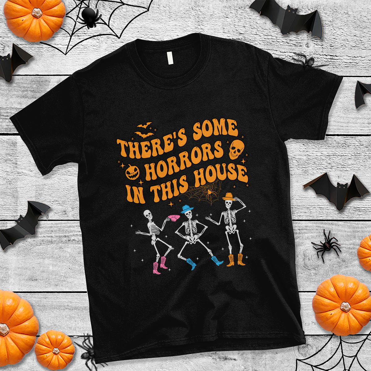 halloween-t-shirt-theres-some-horrors-in-this-house-spooky-halloween-skeleton-1