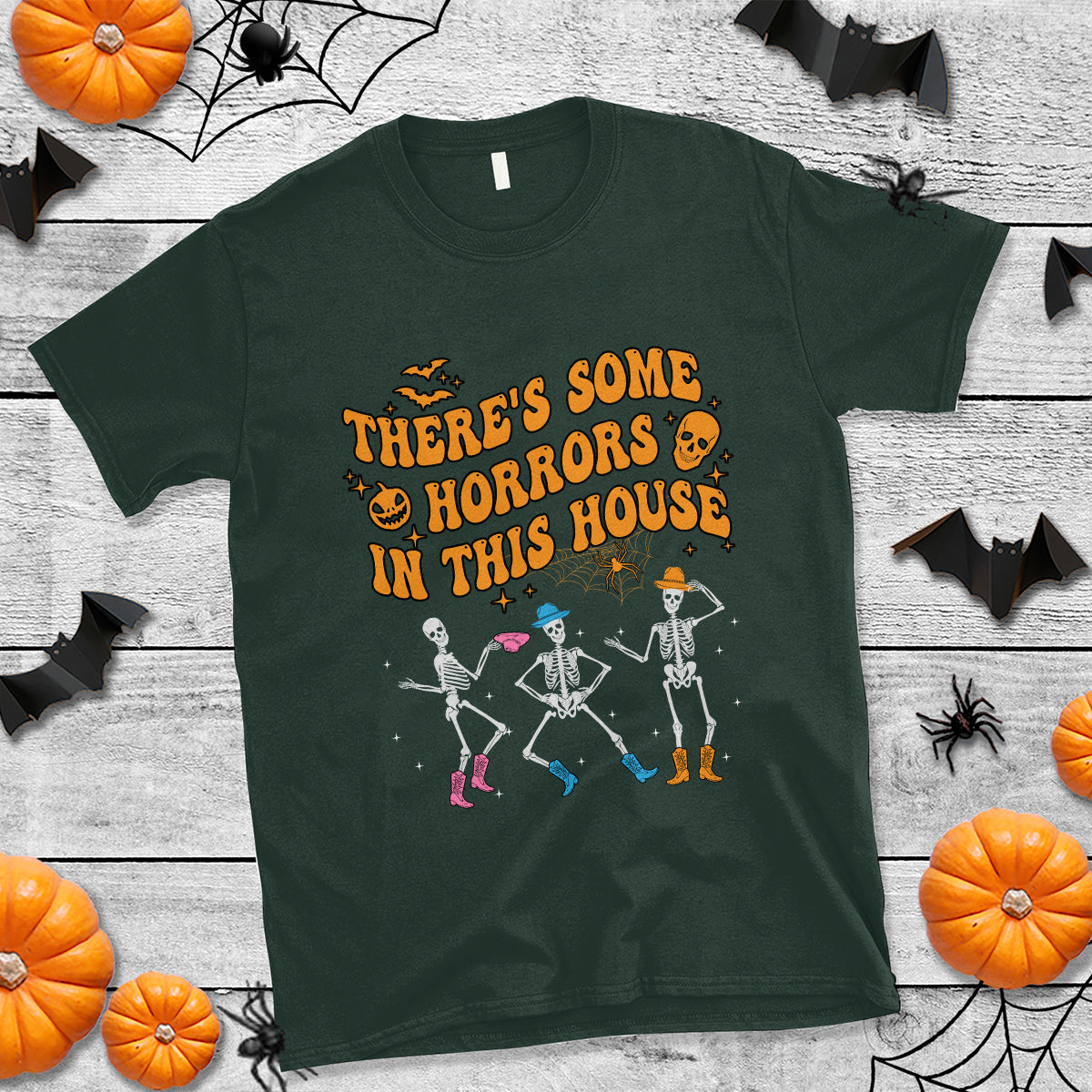 halloween-t-shirt-theres-some-horrors-in-this-house-spooky-halloween-skeleton-1