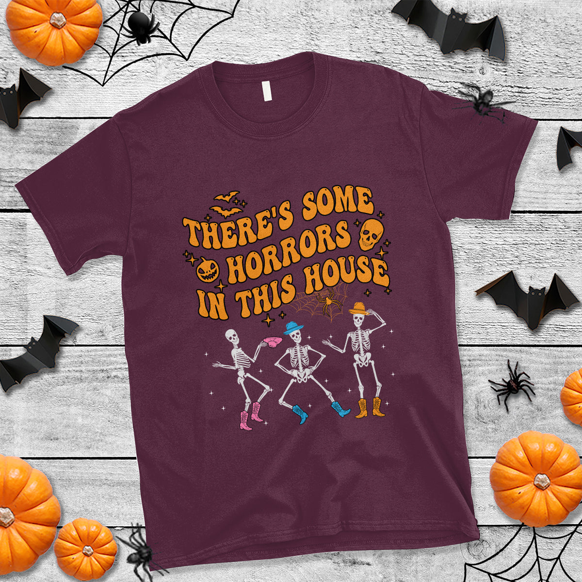 halloween-t-shirt-theres-some-horrors-in-this-house-spooky-halloween-skeleton-1