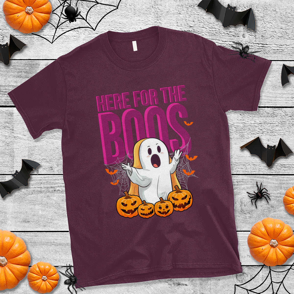 boo-sheet-t-shirt-here-for-the-boos-spooky-halloween-ghost-costume
