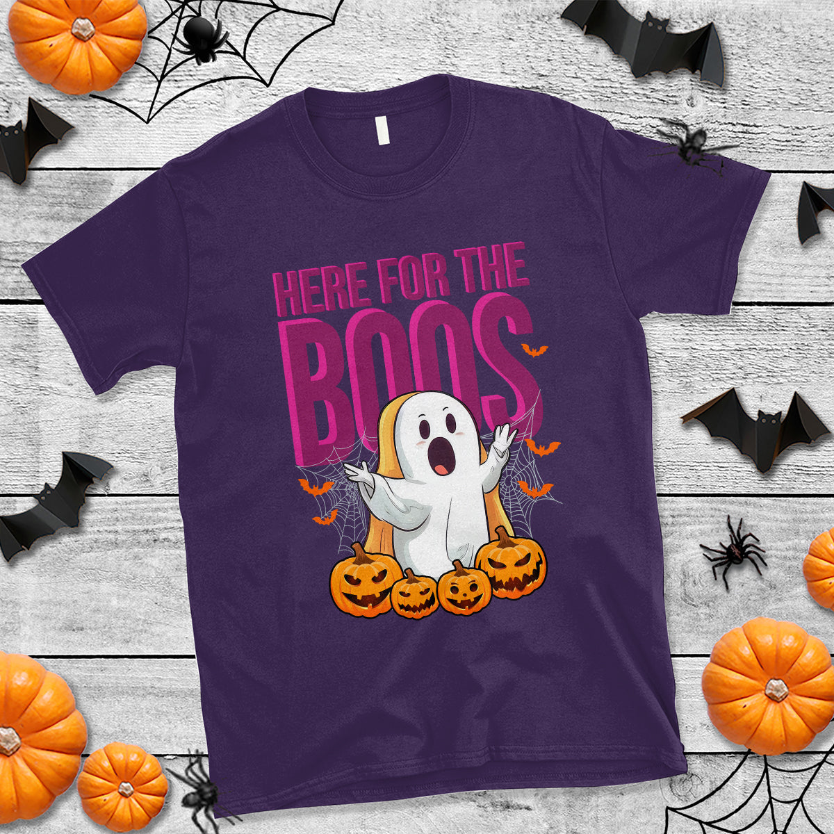 boo-sheet-t-shirt-here-for-the-boos-spooky-halloween-ghost-costume