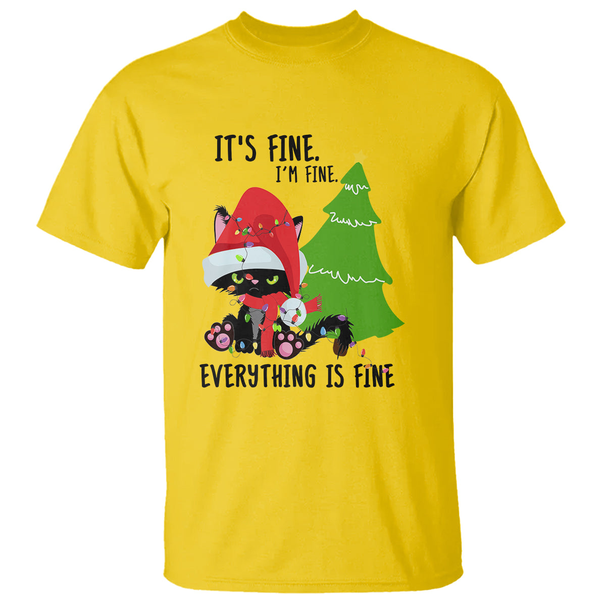 black-cat-christmas-t-shirt-its-fine-im-fine-everything-is-fine
