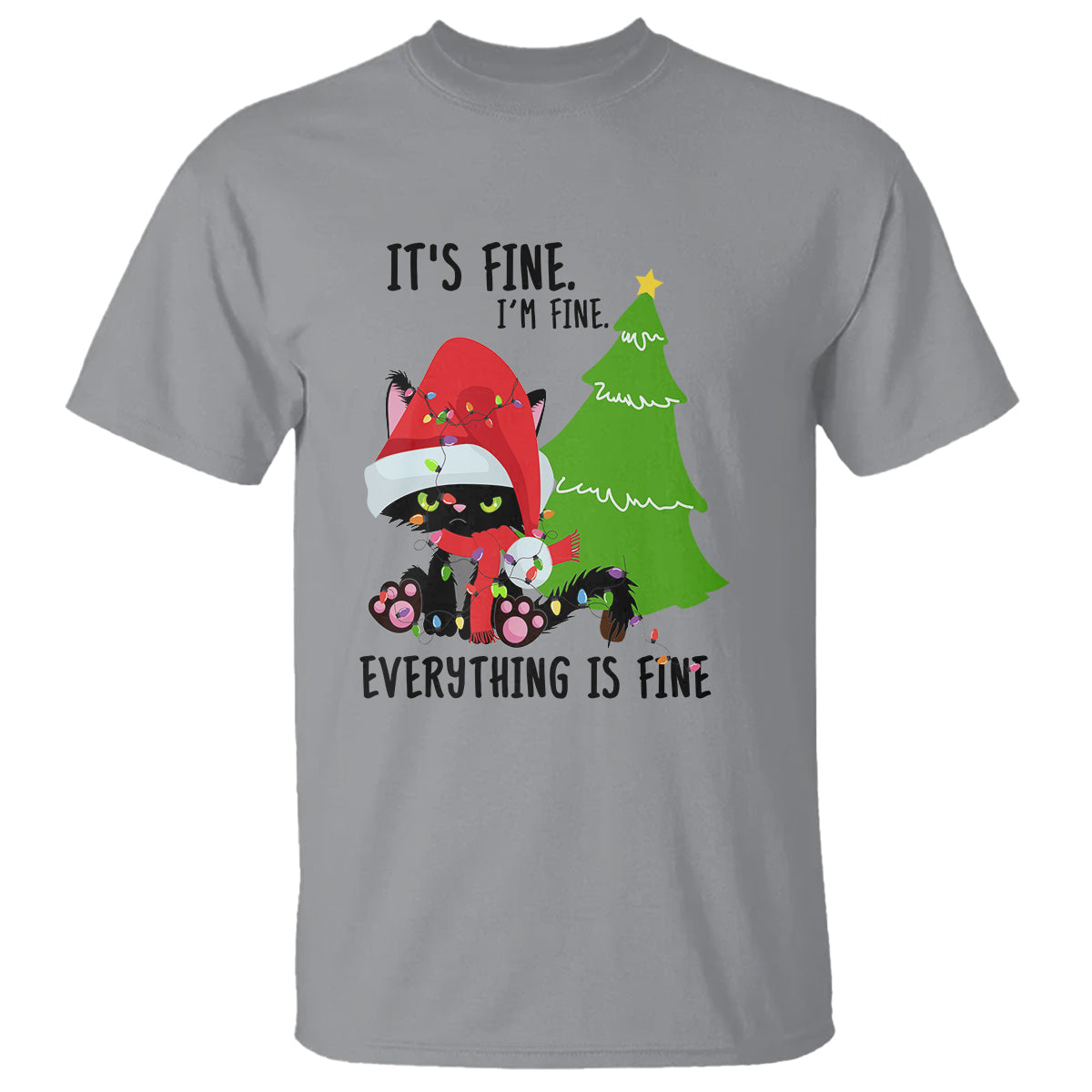 black-cat-christmas-t-shirt-its-fine-im-fine-everything-is-fine