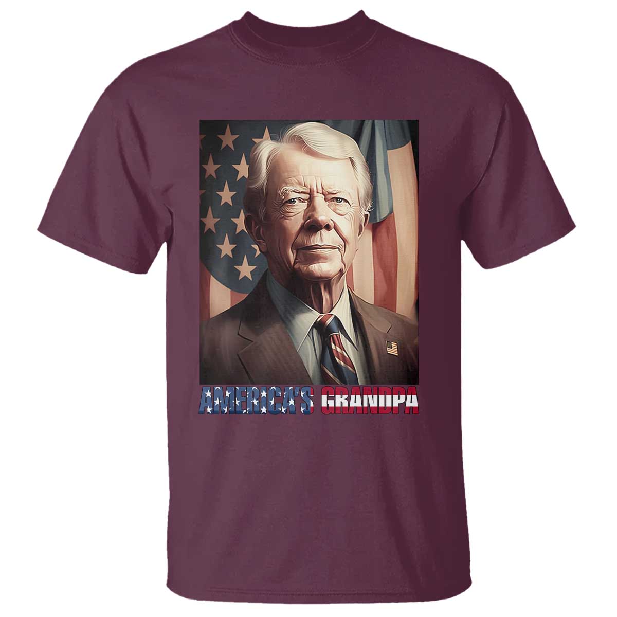 39th-president-jimmy-carter-t-shirt-americas-grandpa-presidents-day-usa-flag-vintage