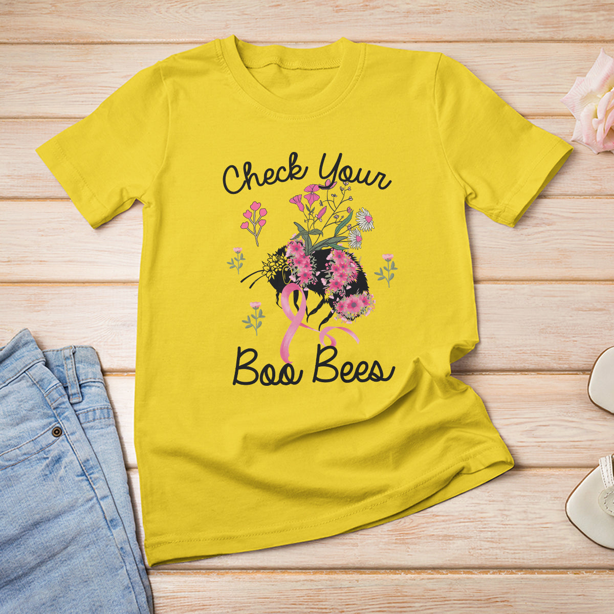 breast-cancer-awareness-t-shirt-check-your-boo-bees-pink-ribbon-support-squad