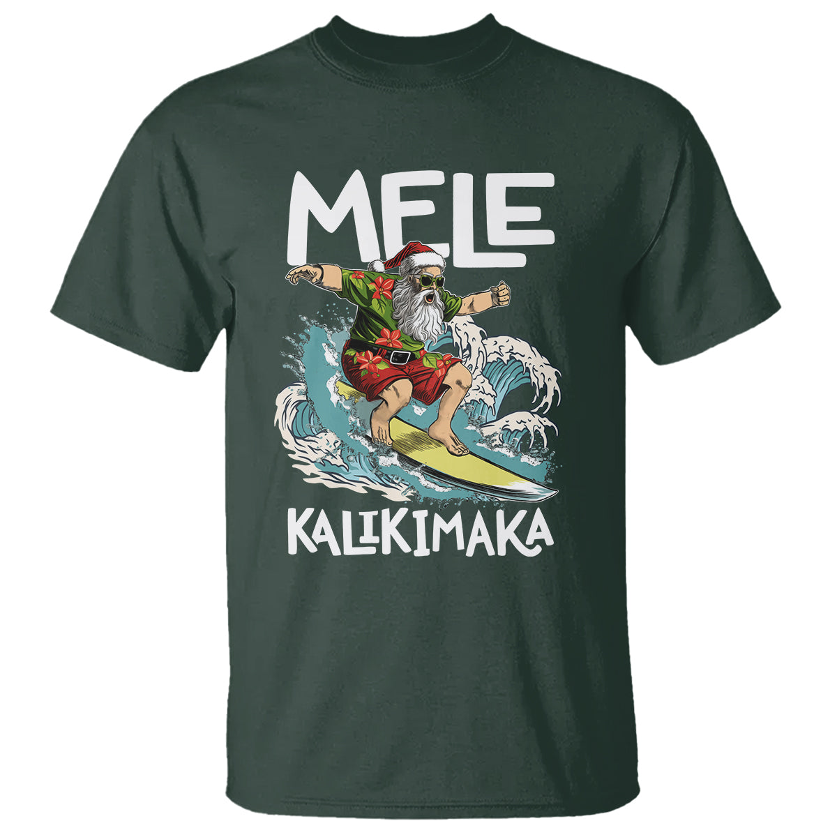 mele-kalikimaka-tropical-hawaiian-christmas-in-hawaii-surfing-santa-t-shirt