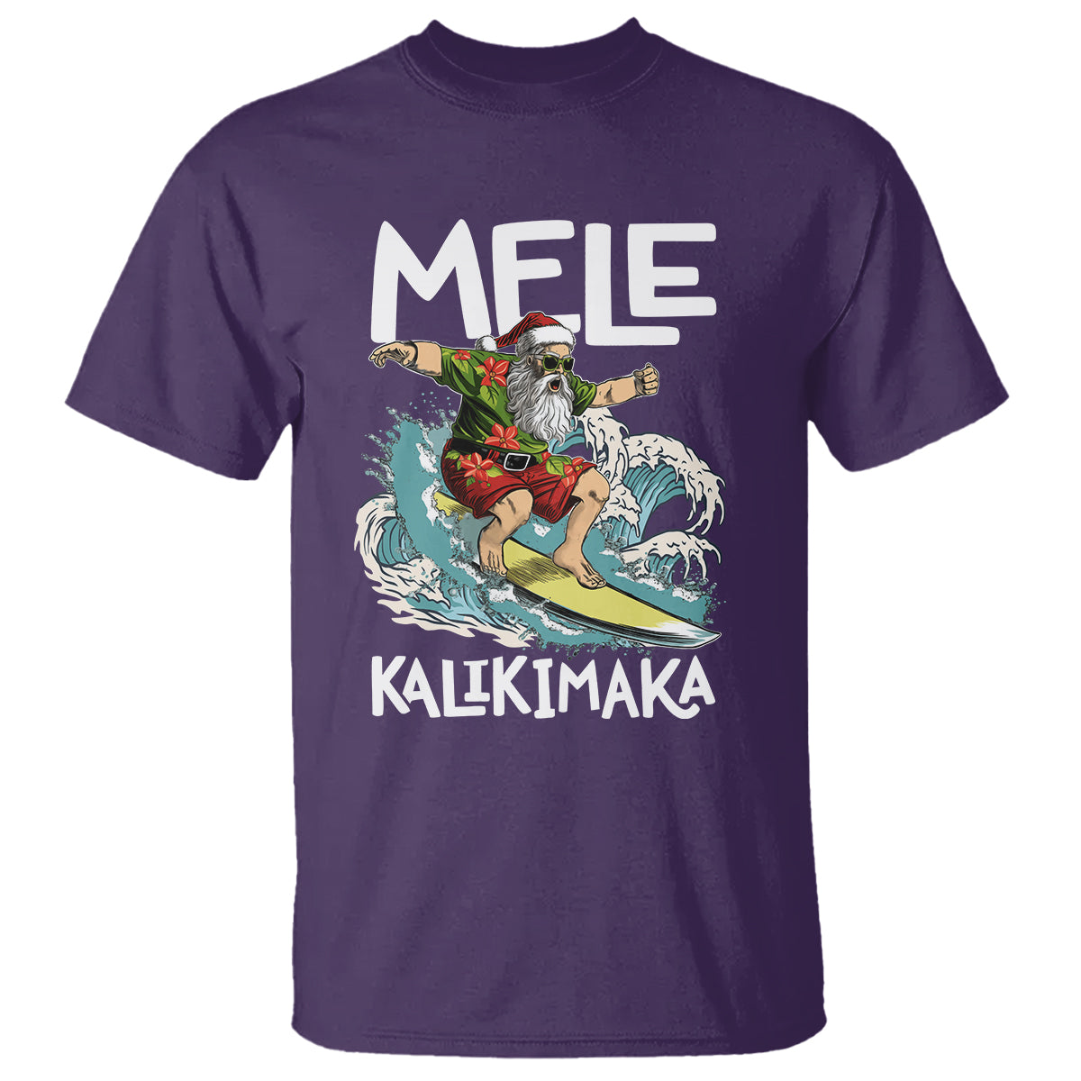 mele-kalikimaka-tropical-hawaiian-christmas-in-hawaii-surfing-santa-t-shirt