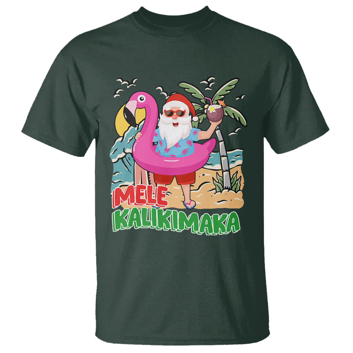 mele-kalikimaka-tropical-hawaiian-christmas-in-hawaii-beach-santa-t-shirt