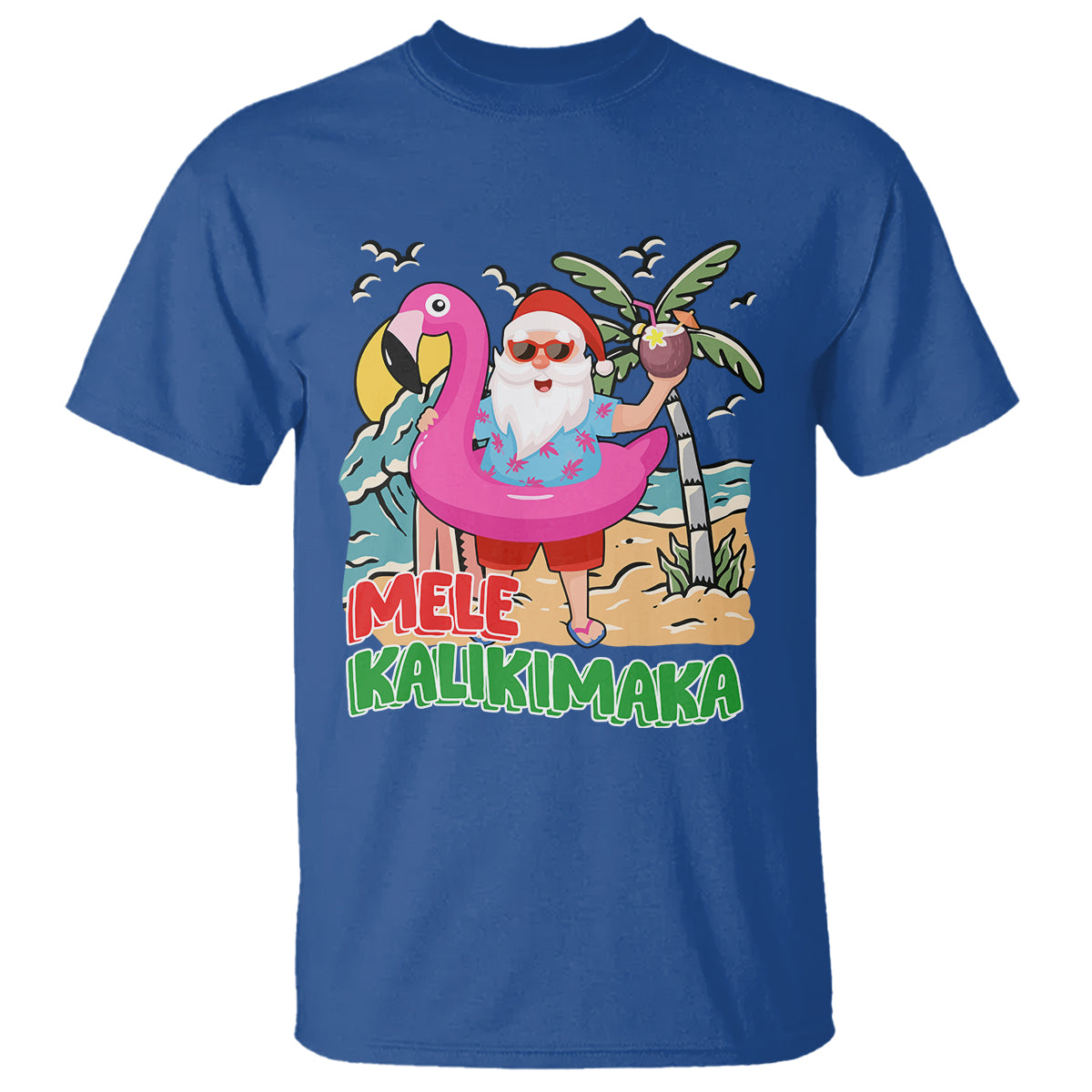 mele-kalikimaka-tropical-hawaiian-christmas-in-hawaii-beach-santa-t-shirt