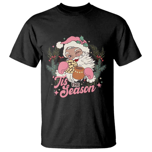 retro-pink-santa-t-shirt-tis-the-season-feliz-navidad-latin-america-mexican-christmas