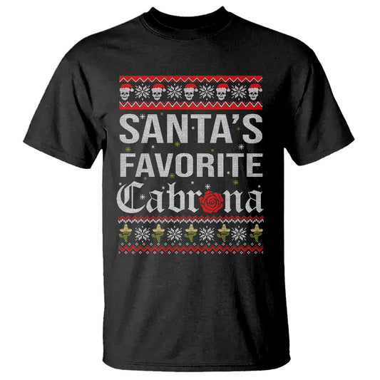 funny-mexican-ugly-christmas-t-shirt-santas-favorite-cabrona-xmas-party-gift