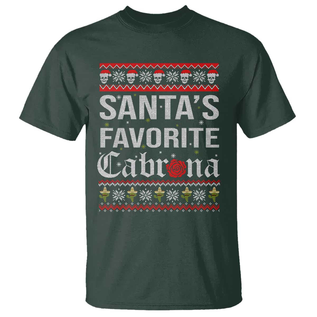 funny-mexican-ugly-christmas-t-shirt-santas-favorite-cabrona-xmas-party-gift