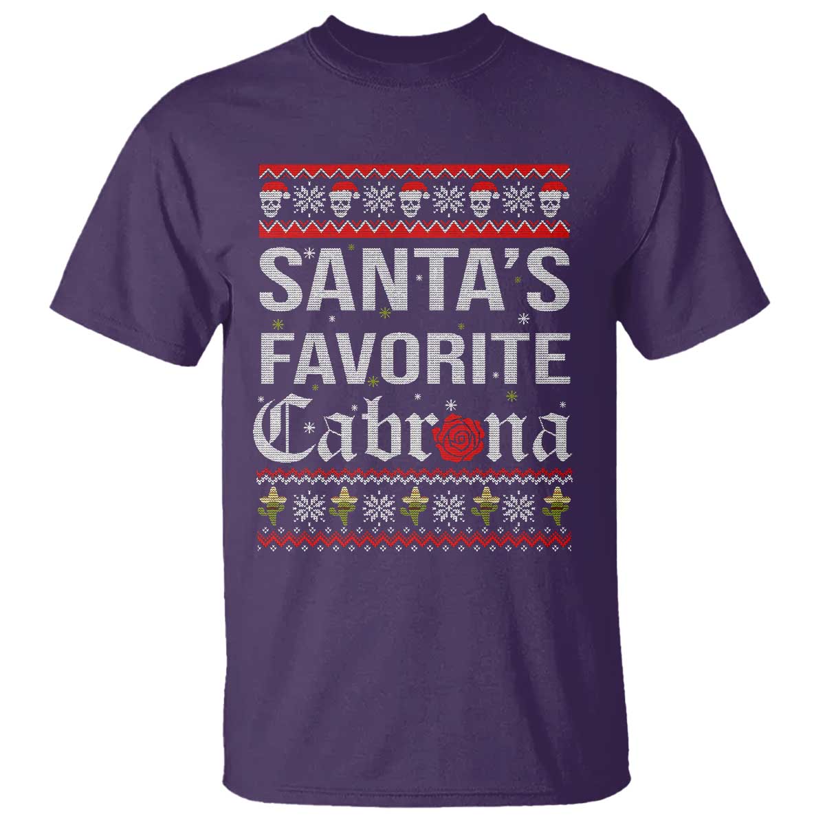 funny-mexican-ugly-christmas-t-shirt-santas-favorite-cabrona-xmas-party-gift