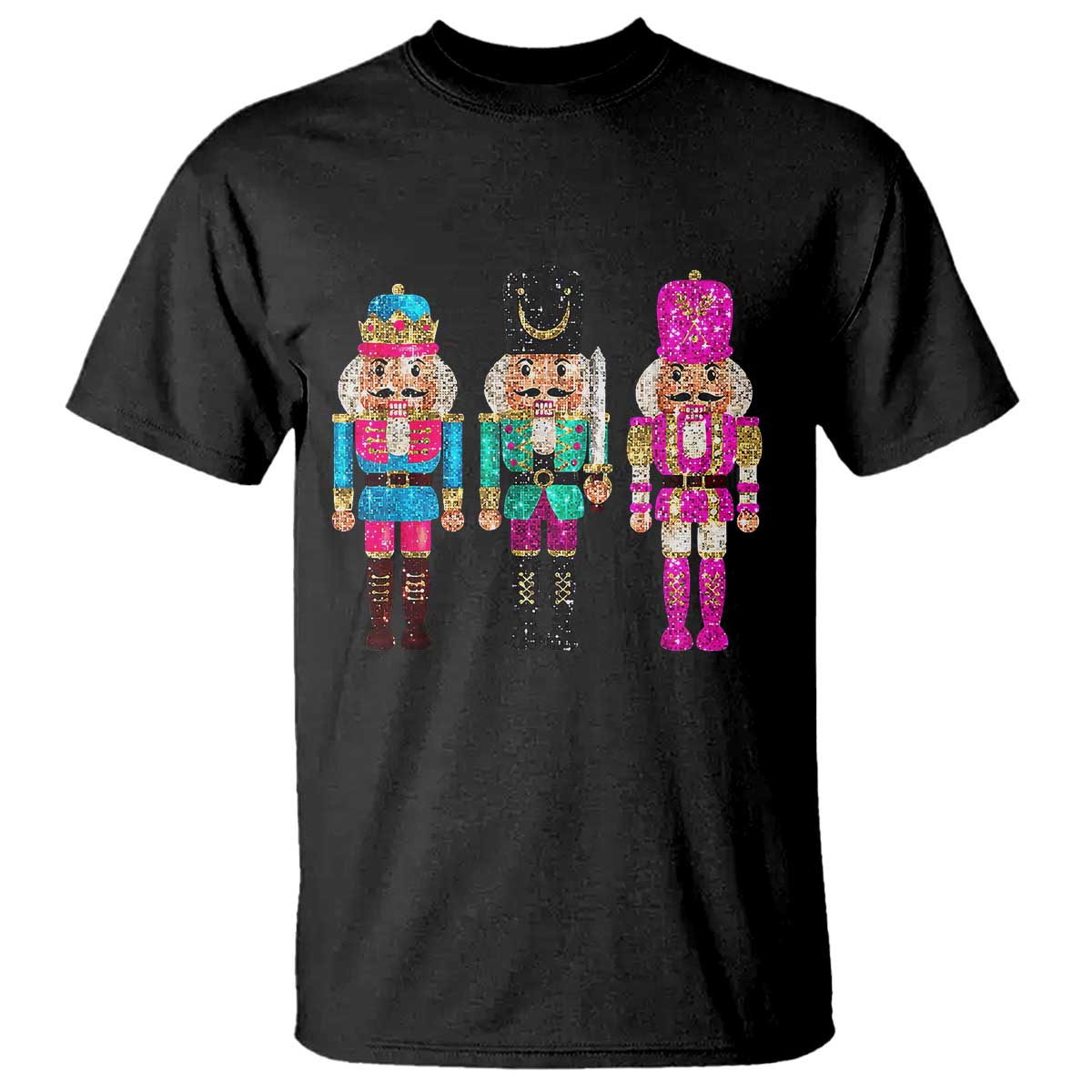 christmas-nutcracker-t-shirt-sequin-sparklle-festive-xmas-vintage