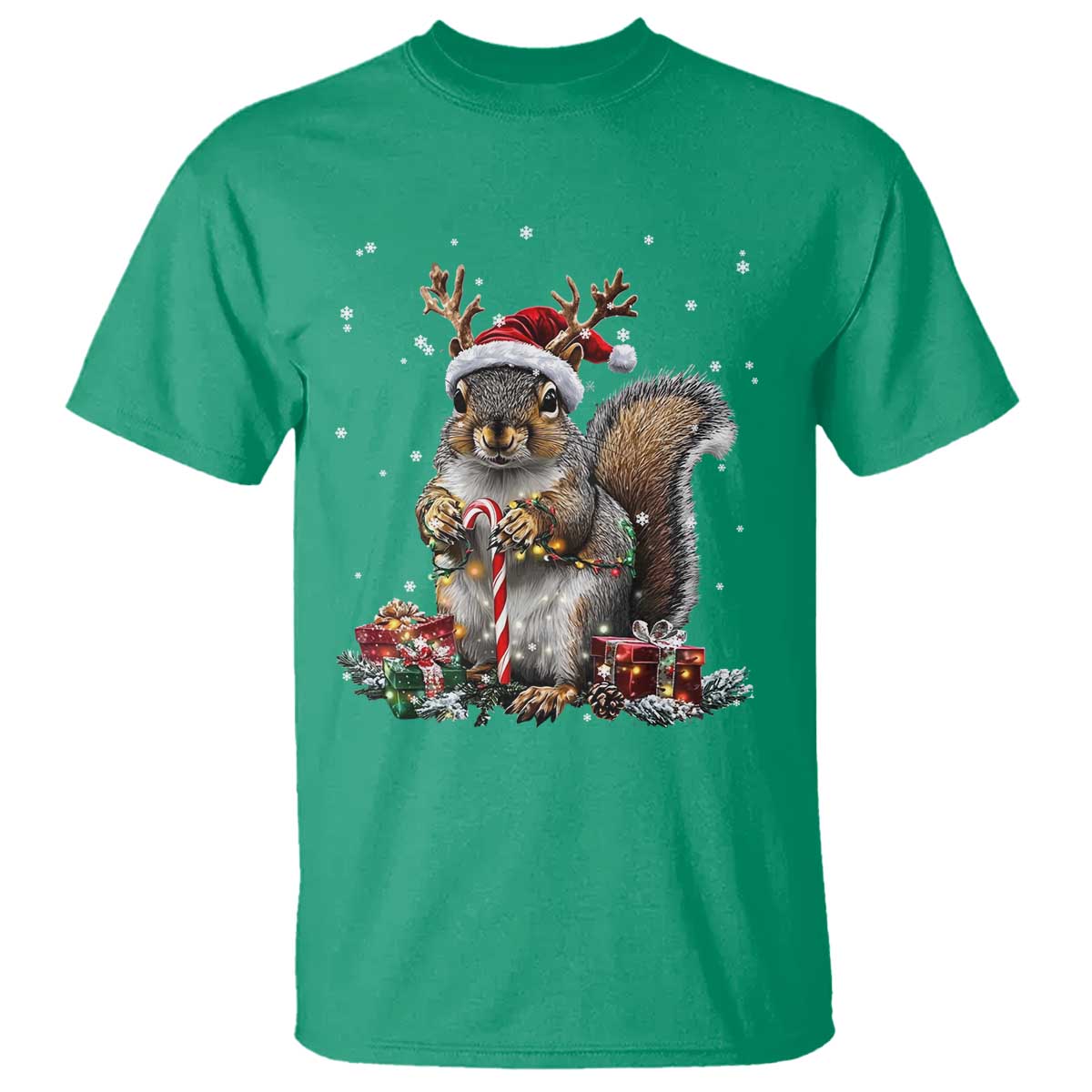 christmas-squirrel-t-shirt-xmas-tree-lights-reindeer-santa-hat-pajamas