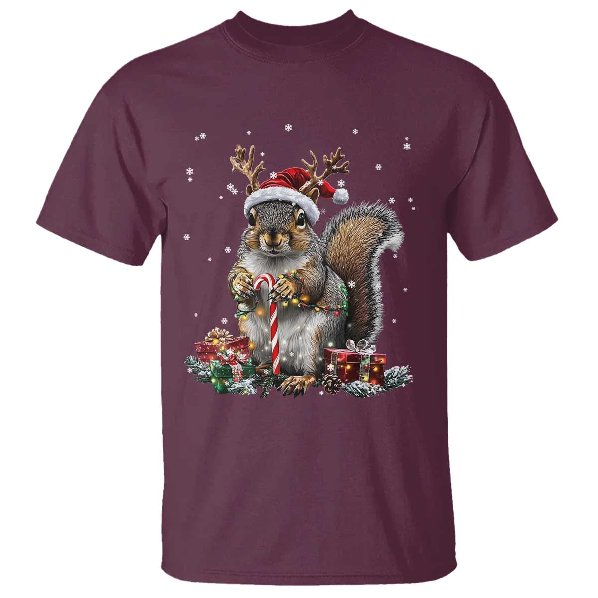 christmas-squirrel-t-shirt-xmas-tree-lights-reindeer-santa-hat-pajamas