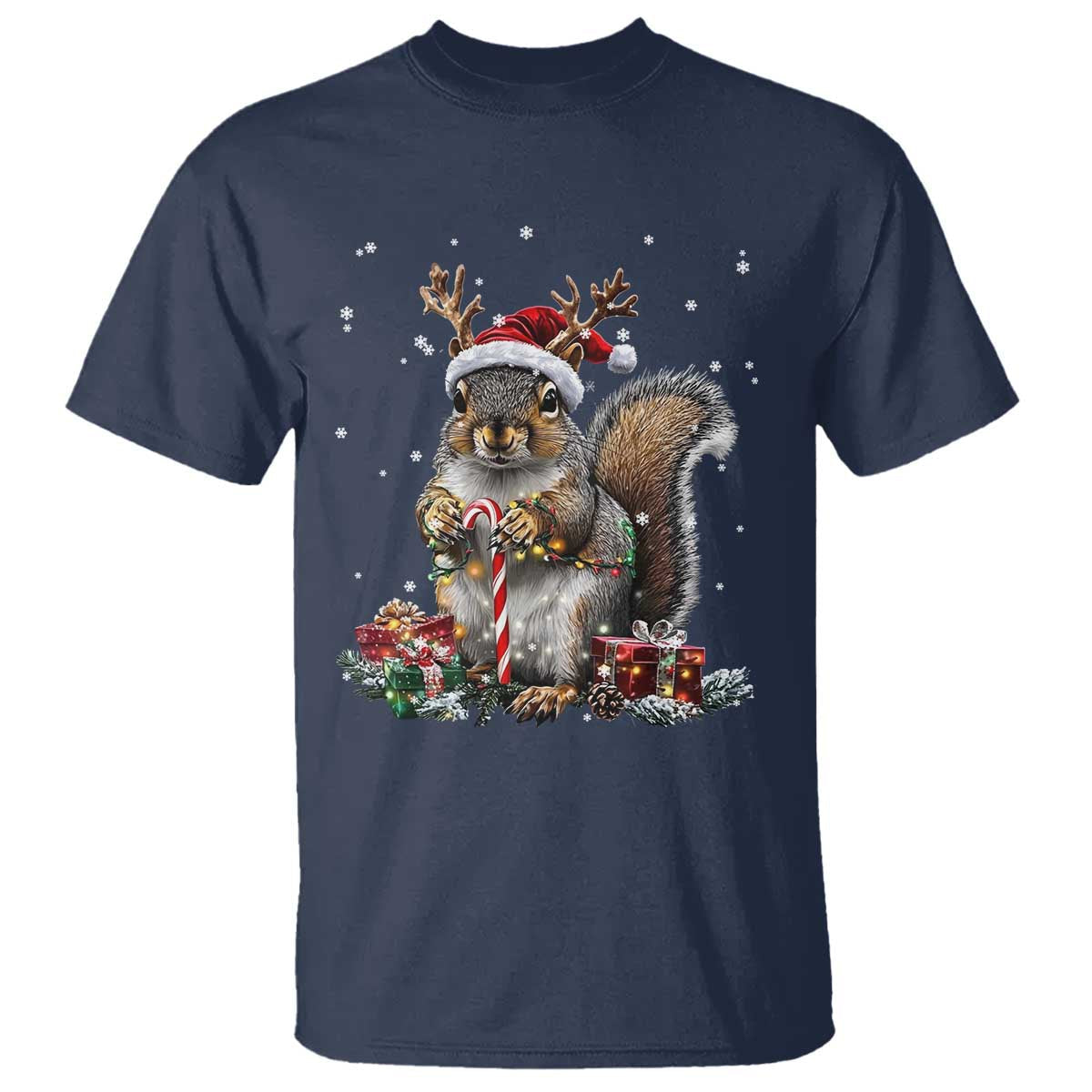 christmas-squirrel-t-shirt-xmas-tree-lights-reindeer-santa-hat-pajamas