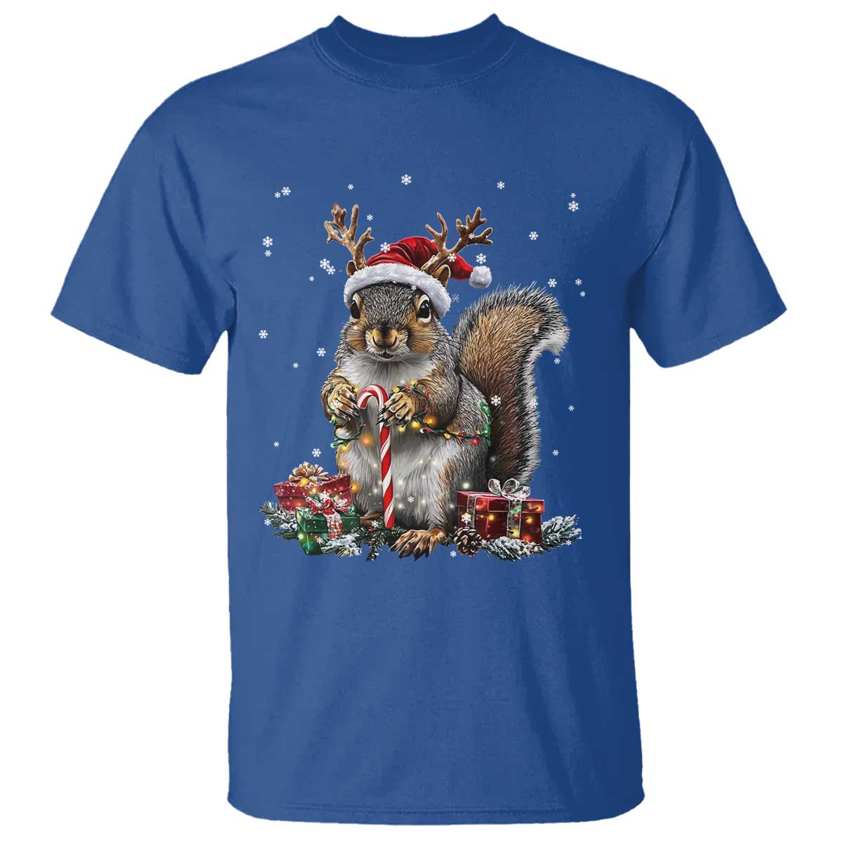 christmas-squirrel-t-shirt-xmas-tree-lights-reindeer-santa-hat-pajamas