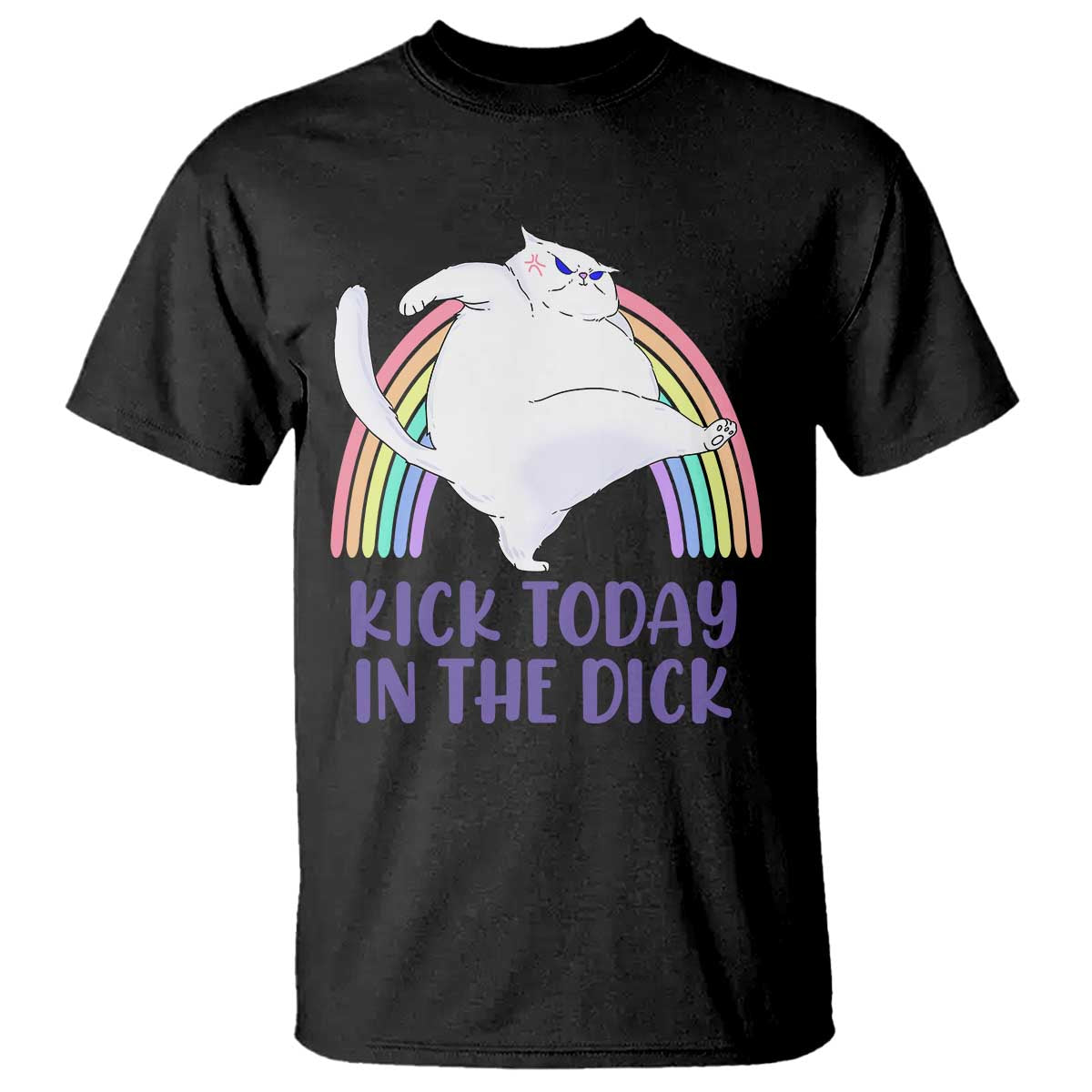 funny-sarcastic-cat-t-shirt-kick-today-in-the-dick-pastel-rainbow