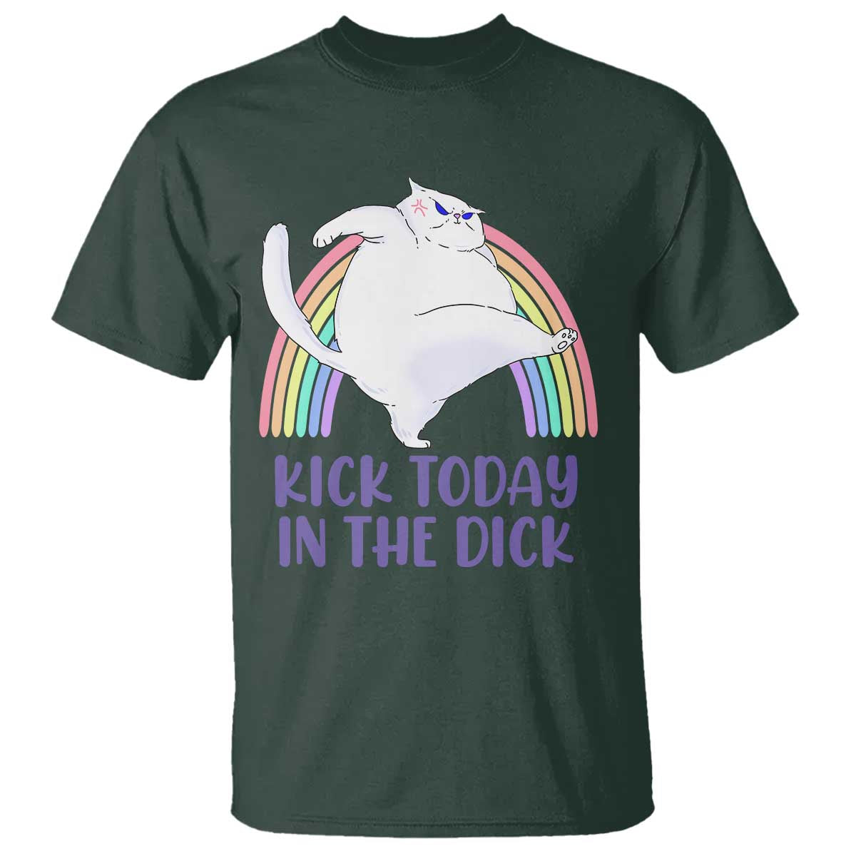 funny-sarcastic-cat-t-shirt-kick-today-in-the-dick-pastel-rainbow