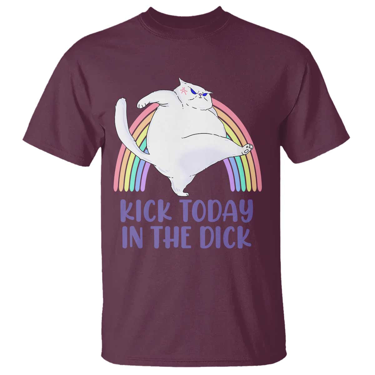 funny-sarcastic-cat-t-shirt-kick-today-in-the-dick-pastel-rainbow