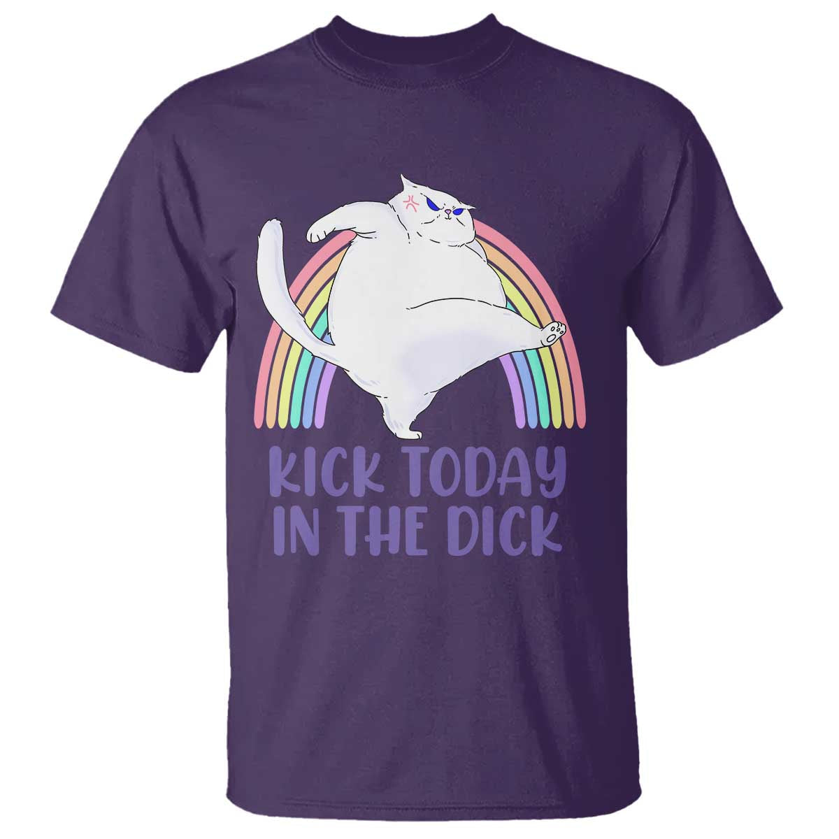 funny-sarcastic-cat-t-shirt-kick-today-in-the-dick-pastel-rainbow