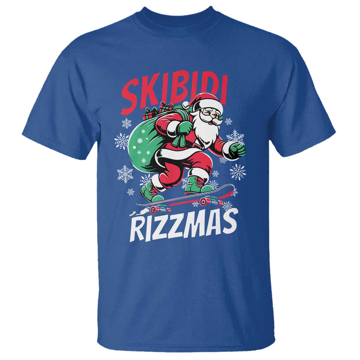 funny-santa-rizz-christmas-t-shirt-retro-skibidi-rizzmas-claus-skating-board-xmas
