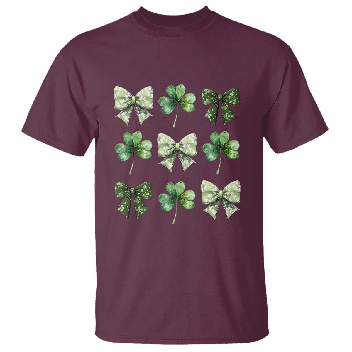 st-patricks-day-coquette-bow-t-shirt-lucky-shamrock-aesthetic